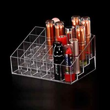 24 Lippenstift Display Halter Acryl Kosmetik Organizer Make-up Aufbewahrungsbox