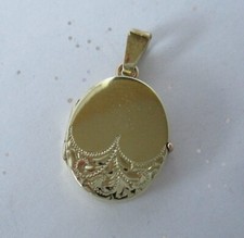 Anhänger, Medaillon, Gelb-Gold 585