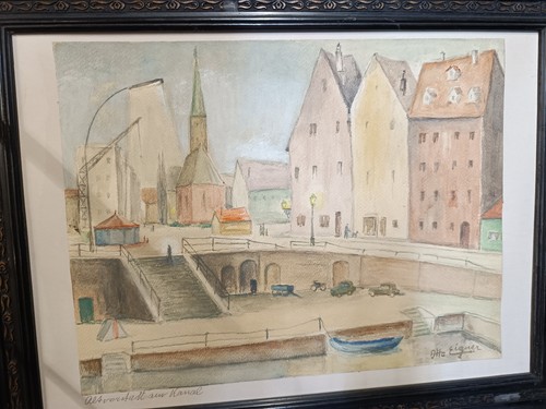 Original aquarell otto - original-aquarell, eischer