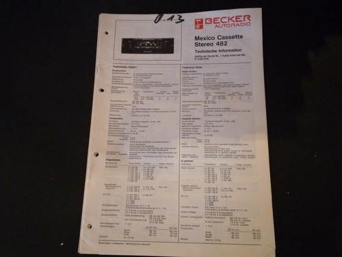Original service manual - service,