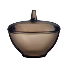 Zuckerdose Zuckerbehälter Bonboniere mit Deckel Rauchglas 12 cm LUMINARC