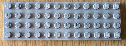 Lego platte 4x12 neu hellgrau - neu,