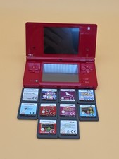 Nintendo DSi Handheld Konsole Rot mit Stift & Spiele 