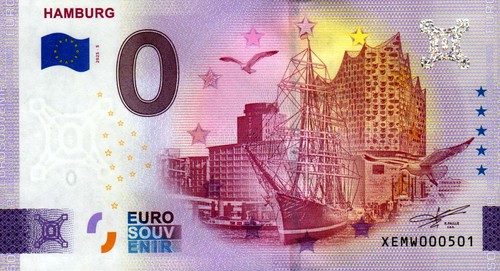 Null euro schein - schein, 0