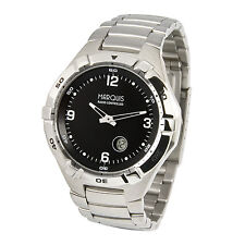 Sportliche MARQUIS Herren Funkuhr Edelstahl Armbanduhr Drehbare Lünette 983.4701