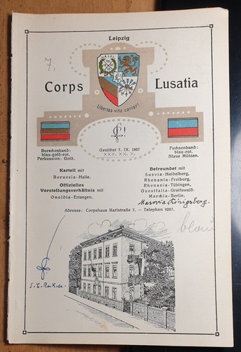 Corps lusatia leipzig wappen - -,