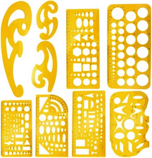 9Pcs Zeichenschablone Kurven