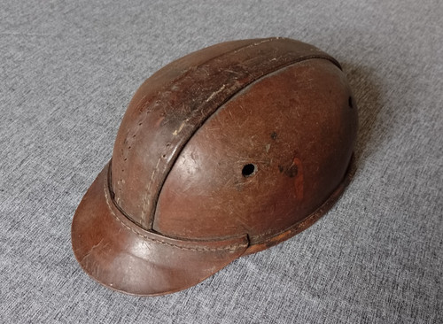 Alter grubenhelm lederhelm - grubenhelm,