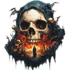 Totenkopf 3D Aufkleber Skull