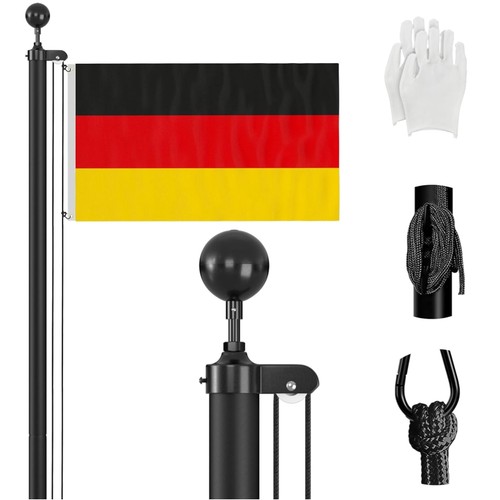 Fahnenmast aluminium garten - fahnenmast,
