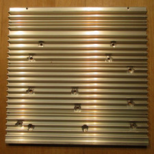 Kühlkörper, Kühlplatte, Aluminium, ca 230x227x10mm, ca. 820gr, gebraucht