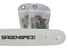 Schwert + 2 Ketten passend für McCulloch Mac 130  25cm 3/8“NP 1,3mm 39TG Sägeket