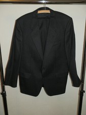 Damen Hosen Anzug Greiff Success Nadelstreifen Größe 25 Schwarz Schulterpolster