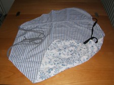 Sonnensegel Sonnenschutz Windschutz Kinderwagen aller Größen Unikat blau weiß