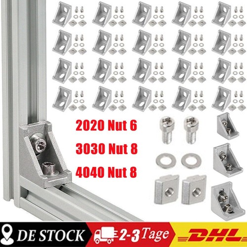 80x eckwinkel 40x40 winkel nut - 40x40,