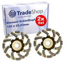 2x Diamant Turbo-Segment Schleifteller für Bosch Makita Festool Flex Metabo