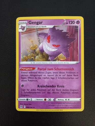 Pokemon karte gengar - pokemon,