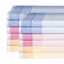 12 Taschentücher Damen 100%