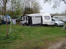 Ganzjahreszelt Wohnwagen Camping  Umlaufmass 980cm GR13 Fa Obelink.1Jahr Alt