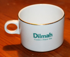 DILMAH TEA - Ceilons finest tea - original adversting white ceramic mug