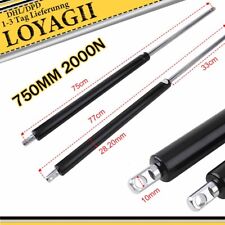 2 X GASFEDER 750MM 2000N GASDRUCKDÄMPFER HEBEHILFE FÜR PFERDEANHÄNGER HECKKLAPPE
