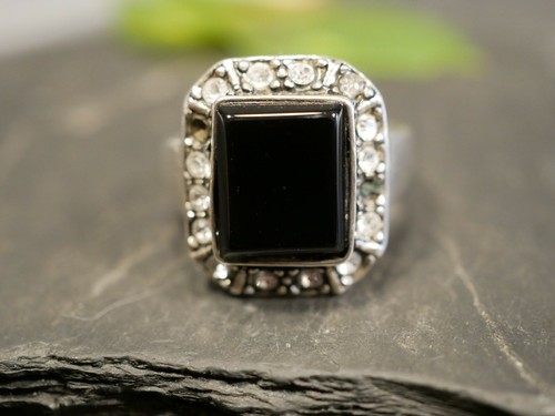 Großer silber ring zirkonia - großer,