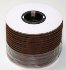 smartect Textilkabel Braun, 50 Meter Vintage Lampenkabel Stoff, 3-Adrig(3x0.75mm