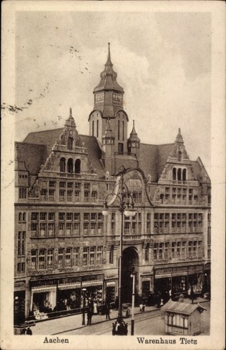 Aachen warenhaus tietz - ak,