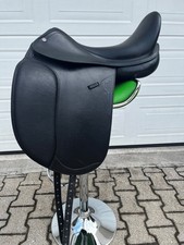 Equiline Dressursattel E7 18" M/32 schwarz Doppelblatt Doppelleder -40% Rabatt