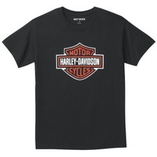 Harley Davidson T-Shirt Bar & Shield Graphic Tee schwarz Kurzarm Shirt 