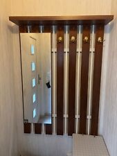 Wandgarderobe mit Spiegel 80-er Jahre braun 123 cm x 85 cm