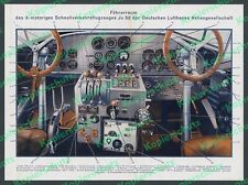 Farbtafel Cockpit Junkers Ju 52 Lufthansa DLH Technik Details Instrumente 1936