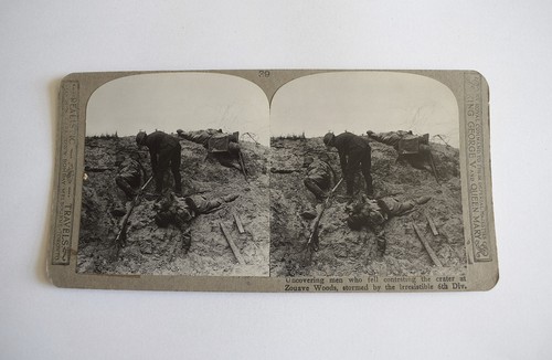 Ww1 stereoview no39 bergung - ww1,