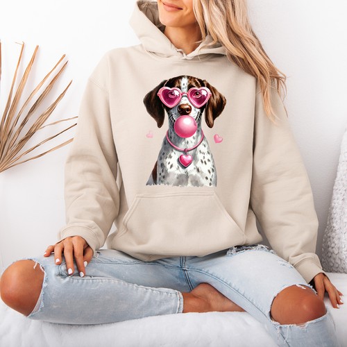 Hund kaugummi herz brille - herz,
