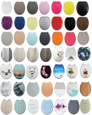 MSV Design WC Sitz Toilettensitz Toilettendeckel MDF Klodeckel Deckel Klobrille 