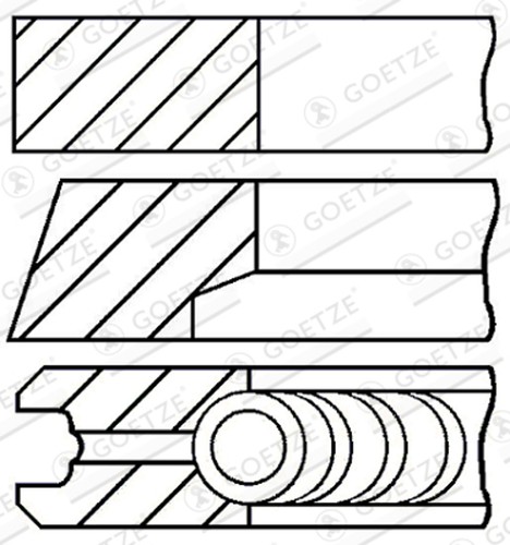 Kolbenringsatz goetze engine - kolbenringsatz,