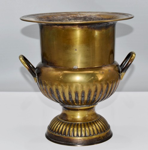 Große vintage messing vase - große,