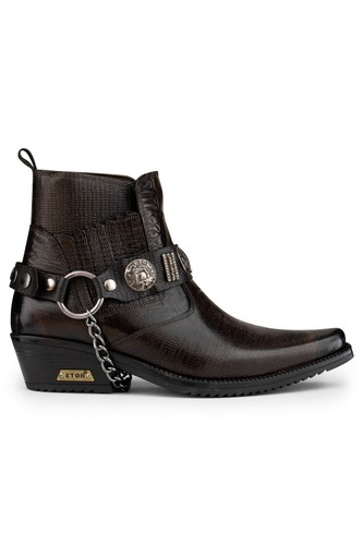 Herren braunes leder gothic - herren,