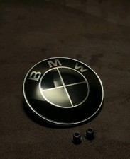 BMW Emblem 82mm Schwarz Black