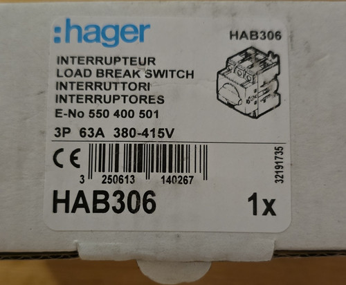 Hager hab306 lasttrennschalter - hab306,