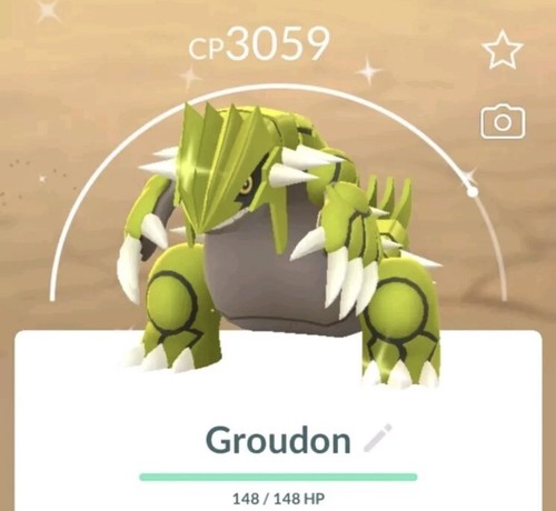 Pokemon shiny groudon - go,