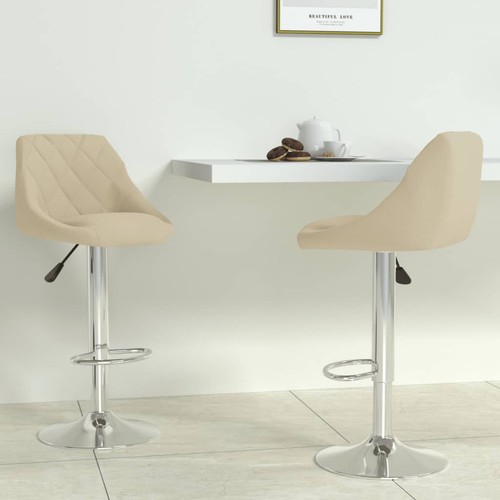 Barhocker stk creme samt - barhocker,