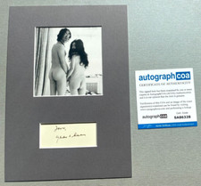 YOKO ONO "John Lennon" original signed Passepartout 20x30 Autogramm COA ACOA