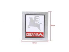 ROMET PREDOM AUFKLEBER CHROM