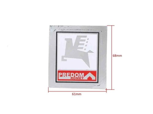 Romet predom aufkleber chrom - aufkleber,