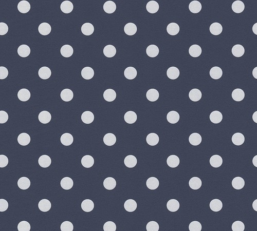 Vliestapete punkte blau weiß - punkte,