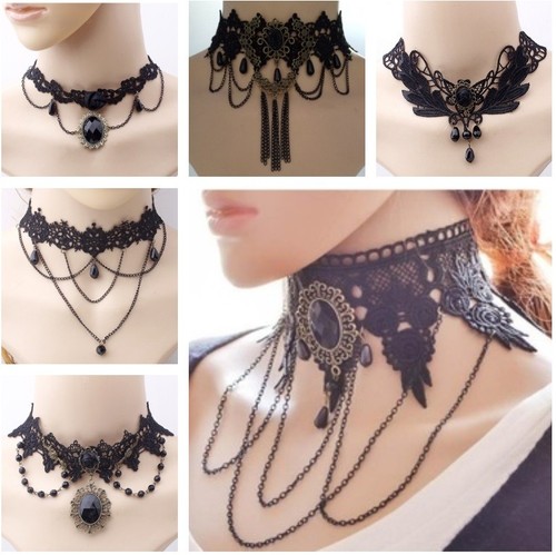 Halskette choker viele - halskette,