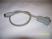 1 x -Adapter -DB 9 pol./ PS2-( 9-polig)  Microsoft !   1x gebr. + Top! -grau -