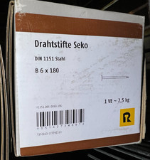 Reyher Nägel Drahtstifte  6x180mm 2,5Kg Packung DIN1151 / H2SimReg4