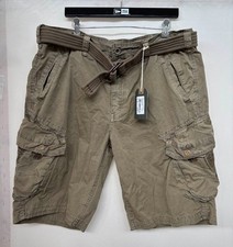 Jet Lag Take off 8 Short Herren kurze Cargo Hose mit Gürtel cement Größe 40
